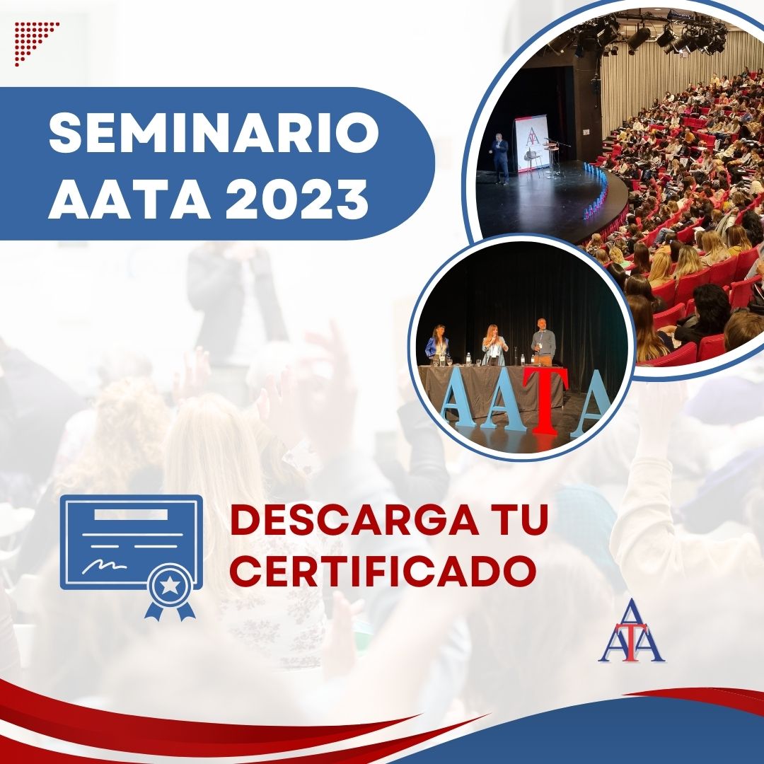 Descarga tu Certificado del Seminario AATA 2023